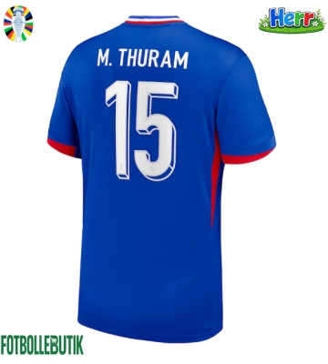 Frankrike Marcus Thuram #15 Hemmatröja EM 2024 Kortärmad